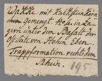 L 01375
<br/>
Label met opschrift
<br/>
<em>Escher von der Linth, Johannes Conrad (1767-1823)</em>